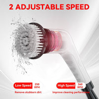 7 in 1 Electric Spin Scrubber Cordless Cleaning Brush with Extendable Handle for Floor Cleaner, Bathtub, Sweeper