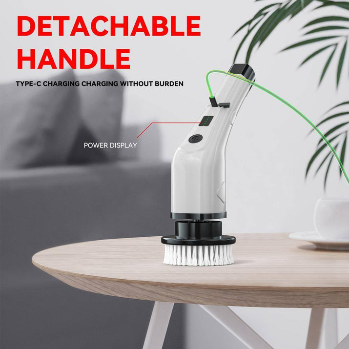 7 in 1 Electric Spin Scrubber Cordless Cleaning Brush with Extendable Handle for Floor Cleaner, Bathtub, Sweeper