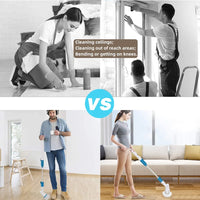 Electric Spin Scrubber,4000Mah Electric Scrubber with 3 Brush Heads Adjustable Extension Handle Power Scrubber for Bathroom Bathtub Wall Floor